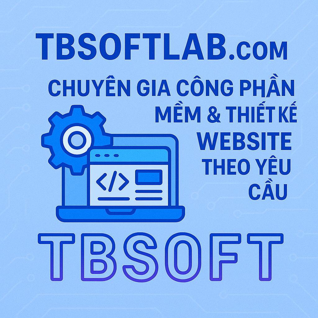 TBSoftLab.com – Chuyên Gia Công Phần Mềm & Thiết Kế Website Theo Yêu Cầu